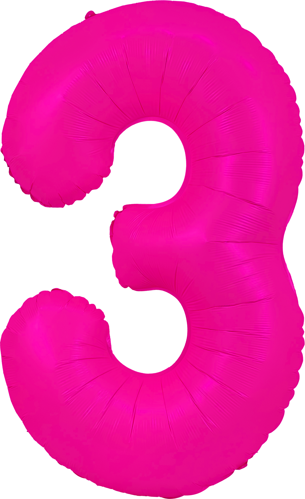 34" Neon Pink Number 3