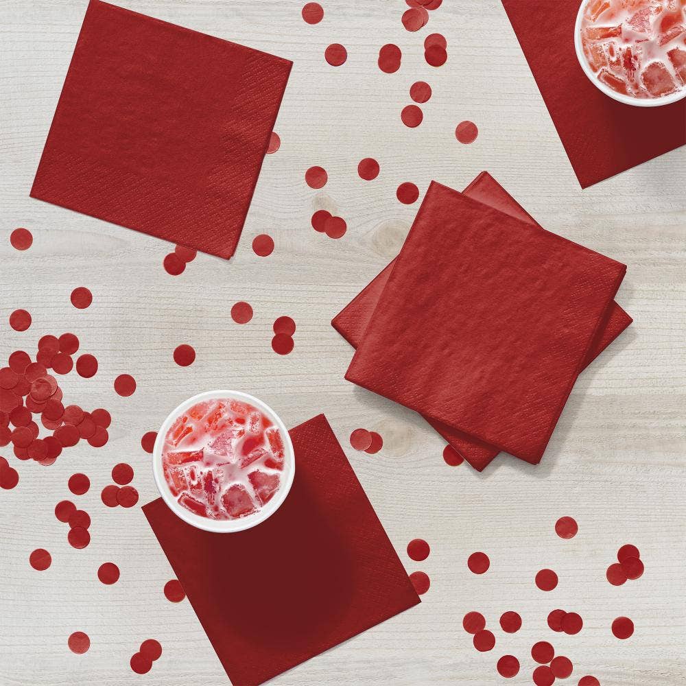 Classic Red Value Friendly Beverage Napkins