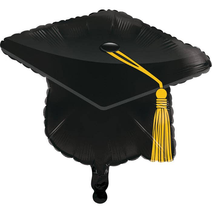 Bulk Black Graduation Cap Mylar Balloons