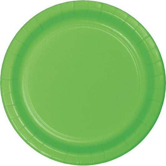 Fresh Lime Green Value 8.75" Paper Dinner Plates