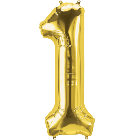 34 Inch Gold Number 1