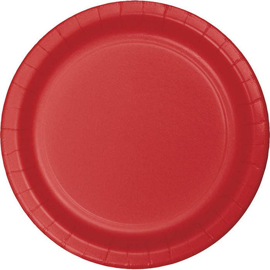 Classic Red Value 8.75" Paper Dinner Plates
