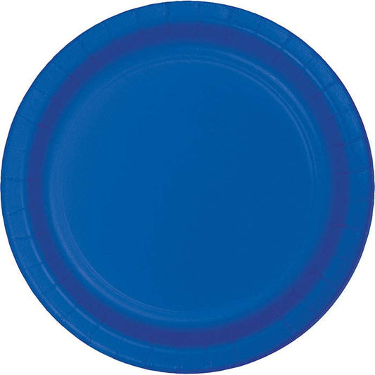 Cobalt Blue Value 8.75" Paper Dinner Plates