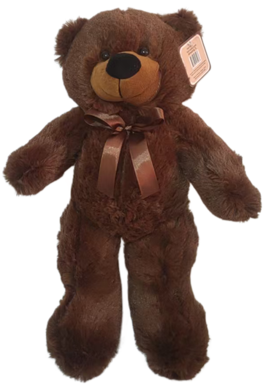 Dark Brown Teddy Bear "Leo", 15"