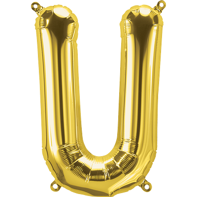 34 Inch Gold Letter U