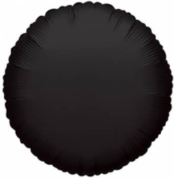 Black Round Foil Balloon – 10 Pack
