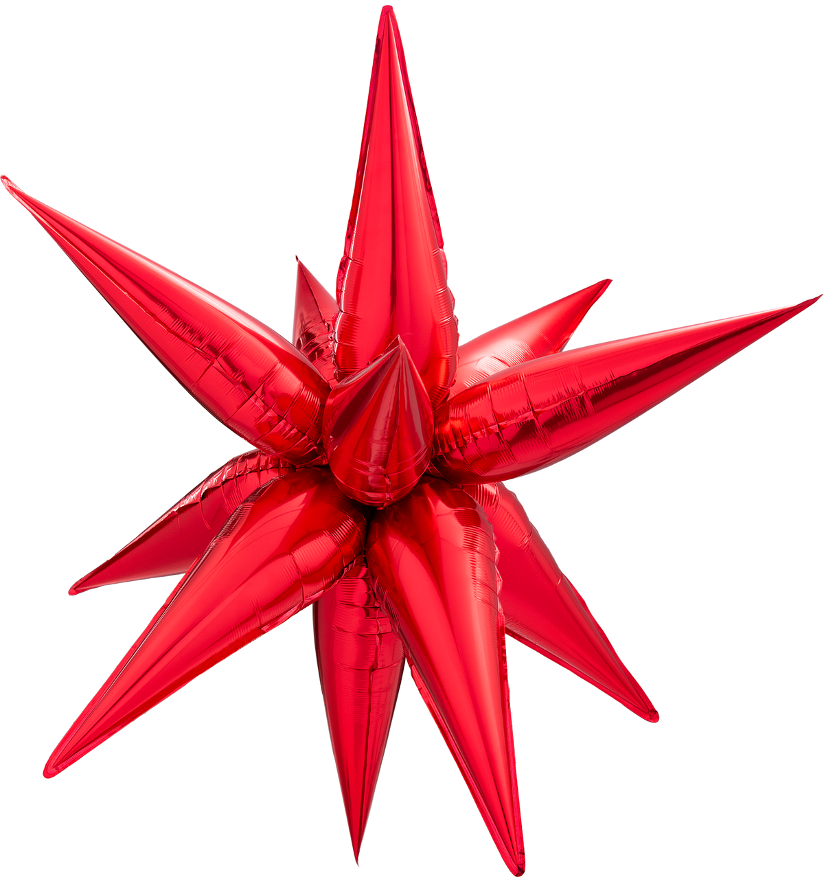40" Starburst Mylar Balloon - Red