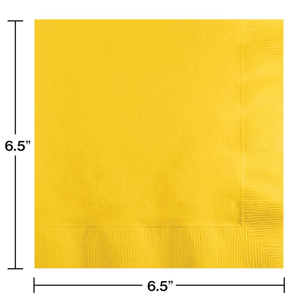 School Bus Yellow Value Friendly Luncheon Napkins