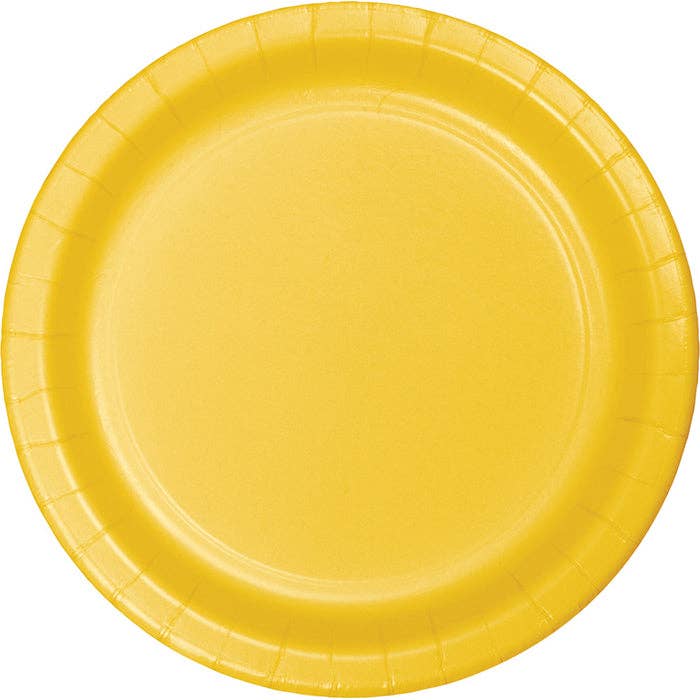 School Bus Yellow Value 8.75" Paper Dinner Plates