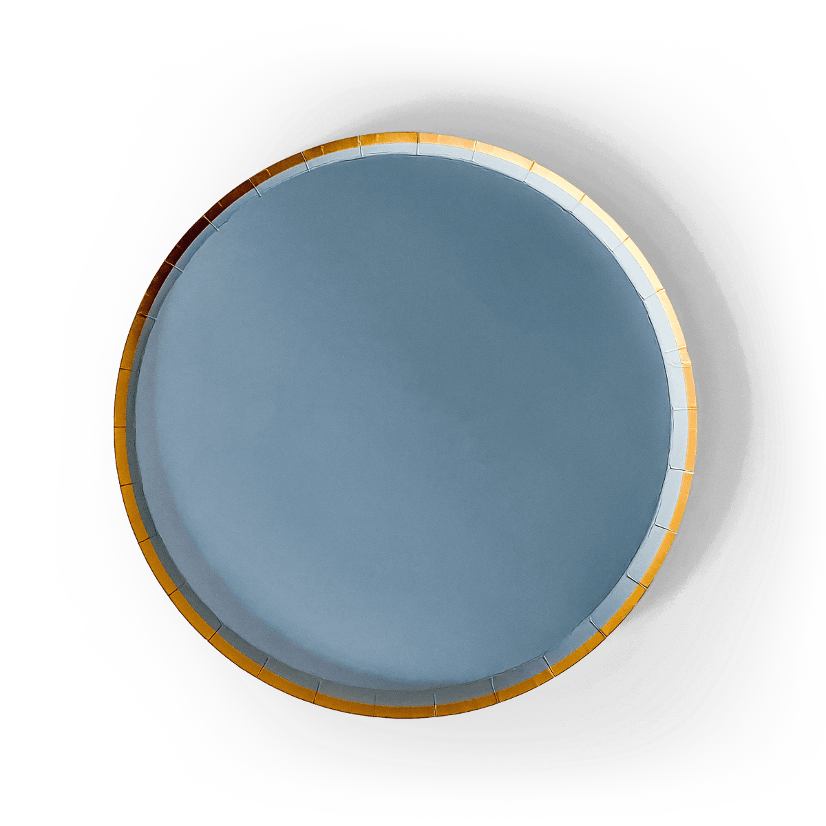 Gold Cornflower Blue Paper Plate (8pcs)
