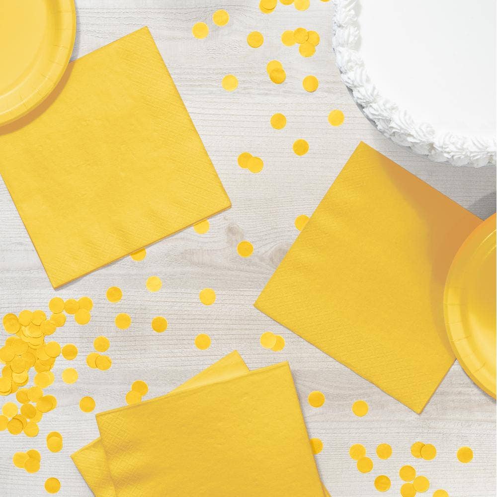 School Bus Yellow Value Friendly Luncheon Napkins