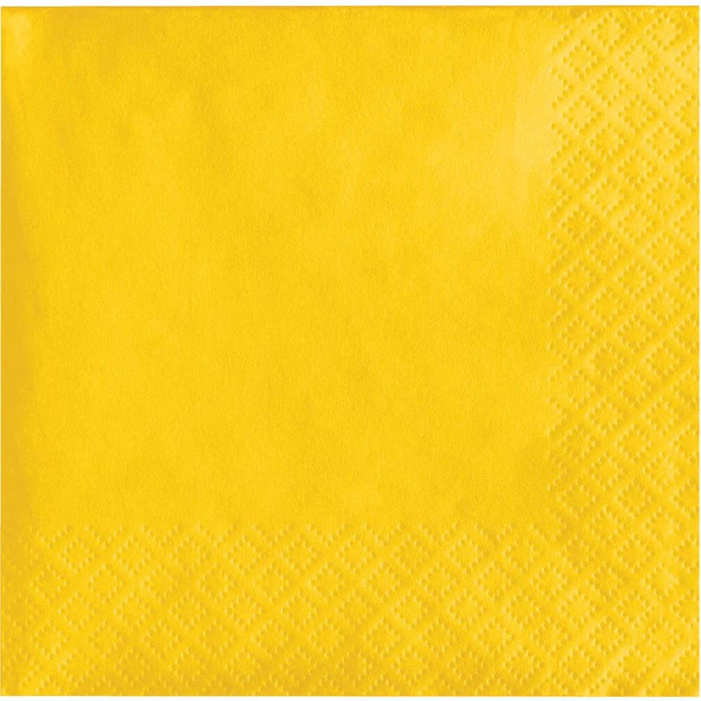 School Bus Yellow Value Friendly Luncheon Napkins