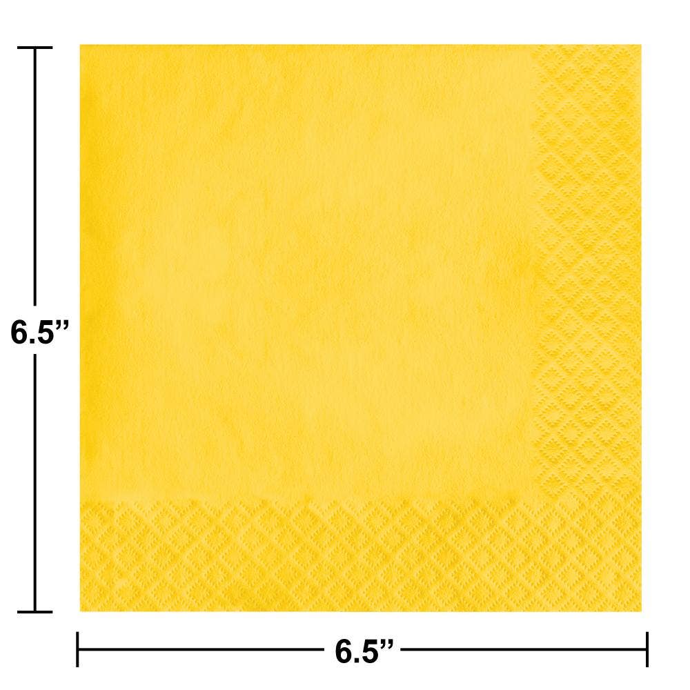 School Bus Yellow Value Friendly Luncheon Napkins