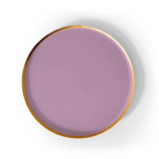 Gold Pink Paper Plate (8pcs)