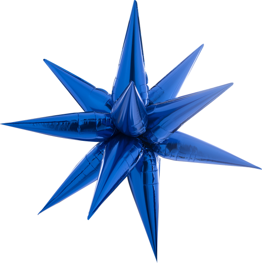 26" Starburst Mylar Balloon - Sapphire