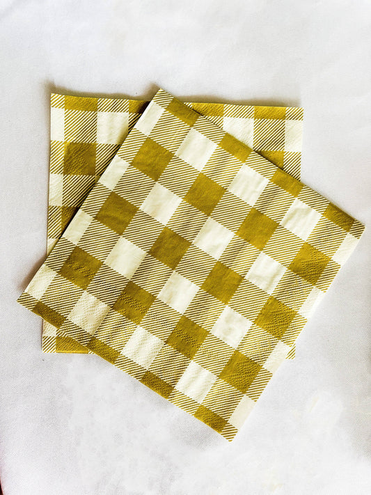 Gold Matte Napkin, Large