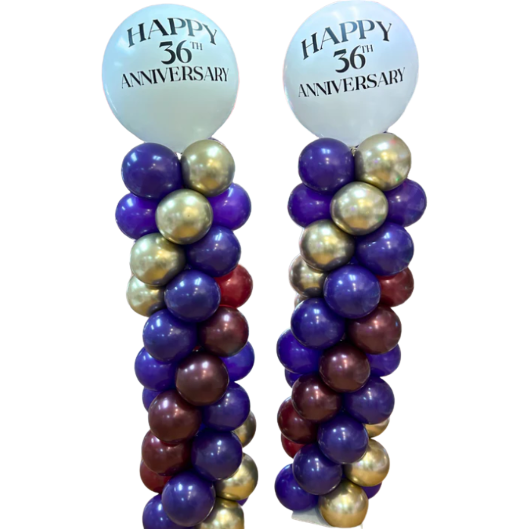 Spiral Balloon Column - Customized Topper