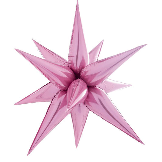 40" Starburst Mylar Balloon - Light Pink