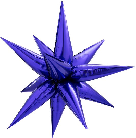 26" Starburst Mylar Balloon - Purple