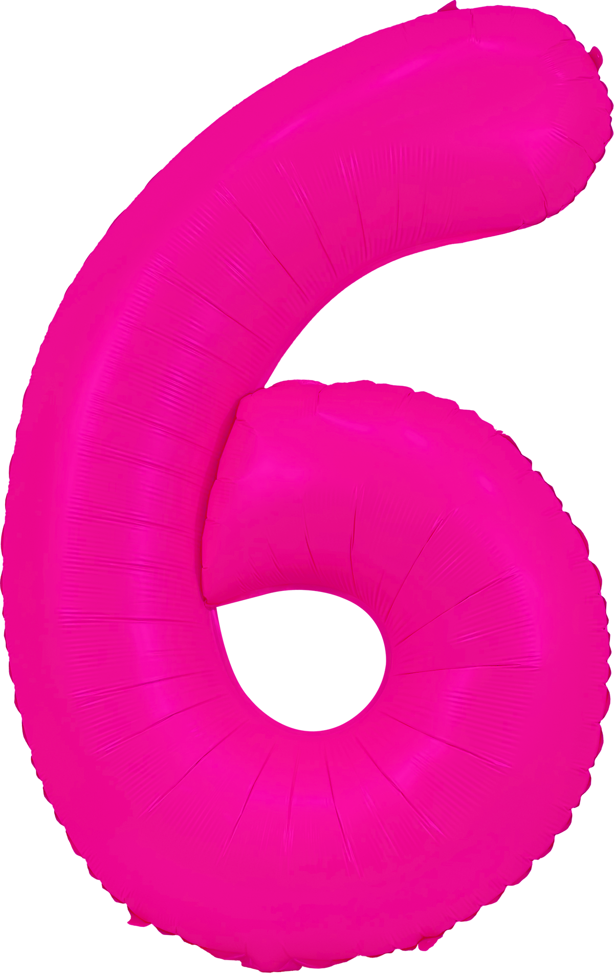 34" Neon Pink Number 6