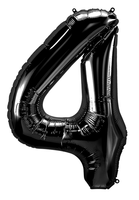 34 Inch Black Number 4
